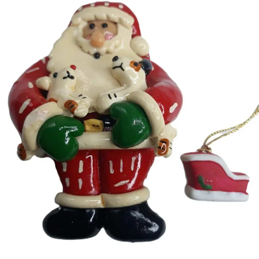 Kurt Adler & Silvestri Christmas Ornaments Santa Goose Gingerbread Nutcracker